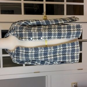 🐥5/$15 Unbranded plaid snap button shirt 031